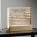 Elegant Transparent Acrylic Periodic Table of Elements - Mendeleev's Scientific Décor & Gift Idea