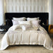 1000TC Egyptian Cotton Bedding Set with Leaves Embroidery