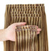 Invisible Seamless Clip-In Human Hair Extensions - 8 Piece Set, 100G/120G, 12-22 Inch Lengths