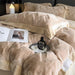 Plush Coral Velvet Faux Fur Duvet Cover Set - Indulgent Shaggy Bedding for Winter Warmth