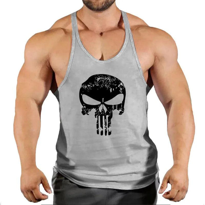 Men's Y-Back Sleeveless Gym Tank - Essential Workout Vest for Bodybuilders and Lifters