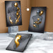 Elegant Two-Tone Heart Metal Art Sculpture - Chic Home Decor Piece