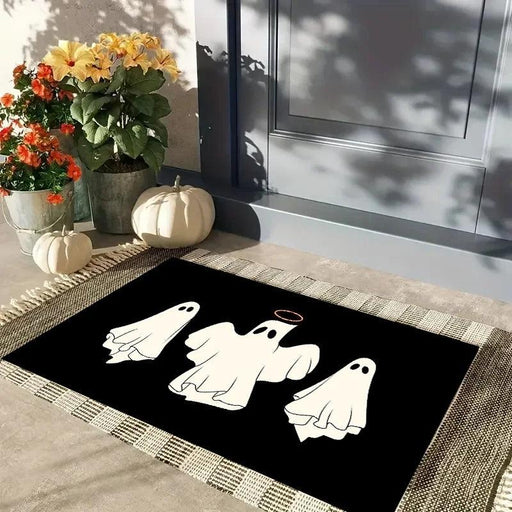 Charming Ghost-Themed Non-Slip Playroom Carpet for Kids - Perfect for Halloween Fun!