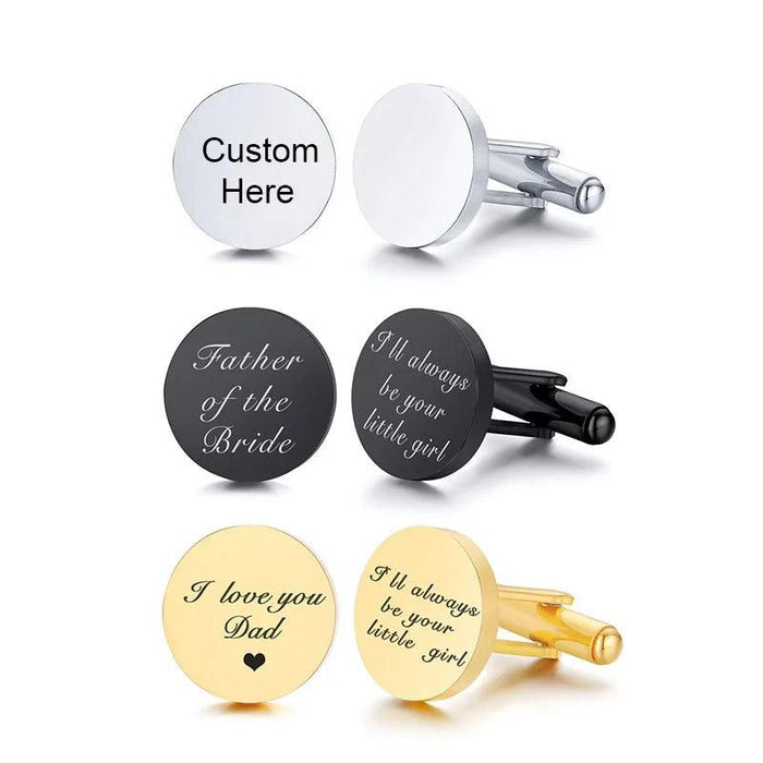 Personalized Elegance: Custom Stainless Steel Cufflinks for the Modern Gentleman