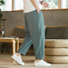 Cotton-Linen Summer Casual Trousers for Men