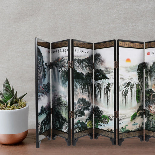 Elegant Chinese-Inspired Folding Room Divider