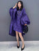 Batwing Sleeve Solid Color Dress for Autumn