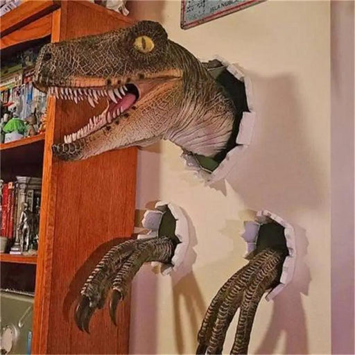 Dinosaur Wall Decor Foam Head Set for a Prehistoric Touch