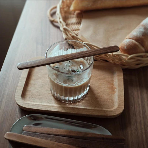 Vintage Acacia Wood Coffee Stirrer - Artisan Beverage Mixing Stick for Home and Café Use