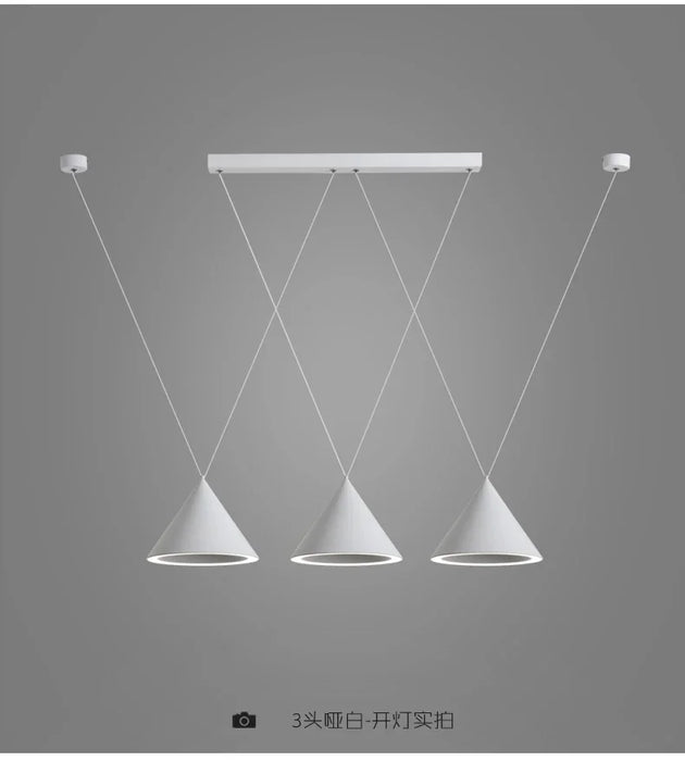 Contemporary Pendant Lights Set for Kitchen Dining Bar LED Hanging Lamp Kit Home Lighting Fixture E14
