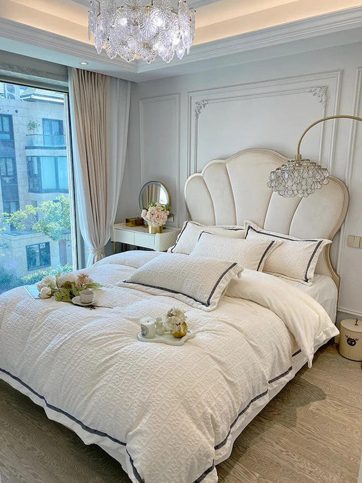 3D Plush Velvet Queen Duvet Cover Set of 4 pcs