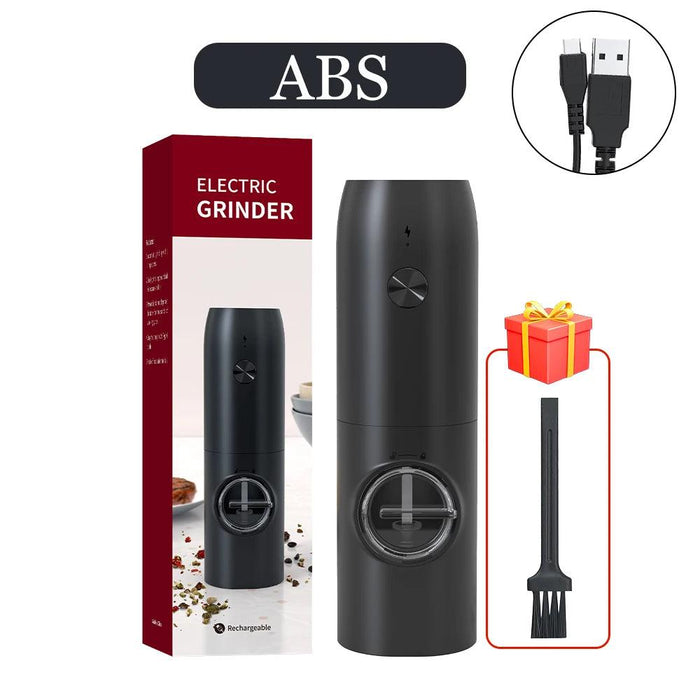 One-Handed USB Rechargeable Electric Spice Grinder Set with Adjustable Coarseness