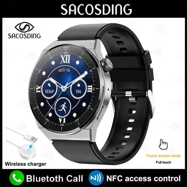 NFC Smartwatch Elite - Comprehensive Health Tracking, Bluetooth Calling & More