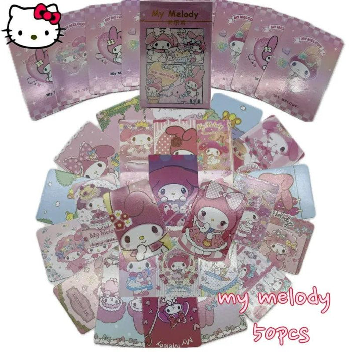 Whimsical Sanrio Characters Laser Photo Card Collection - Dreamy Wonderland Edition