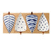 Artisan Japanese Leaf-Shaped Ceramic Serving Dish Set with Elegant Wooden Tray