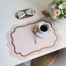 Chic Morandi Cream PU Leather Heat-Resistant Dining Table Mat - Stylish Western Food Placemat