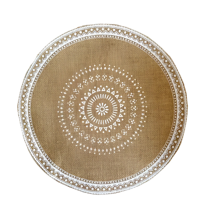 Stylish Non-Slip Jute Round Placemats for Elegant Dining & Entertaining