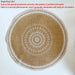 Eco-Friendly Non-Slip Jute Round Placemats - Elegant Dining Table Accessories for Entertaining and Celebrations