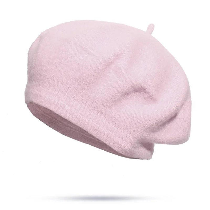 Elegant Wool Beret - Classic Winter Accessory for Women and Teens