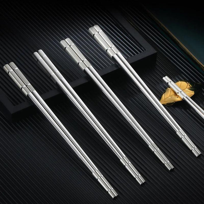 Eco-Friendly Reusable Stainless Steel Chopsticks for Asian Cuisine