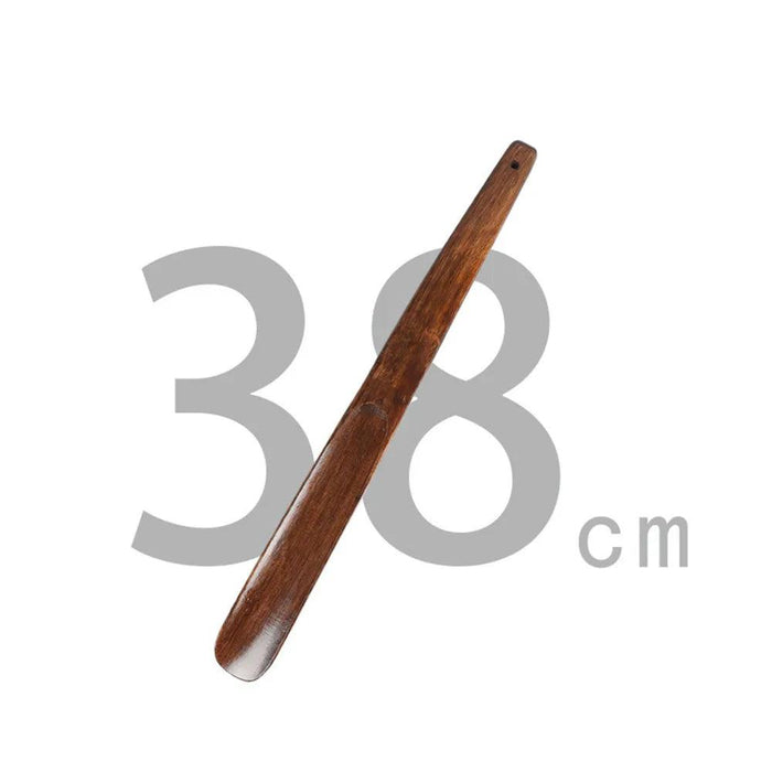 Stylish Long-Handled Wooden Shoe Horn - Versatile 32/38/55cm Shoe Lifter for Effortless Wear