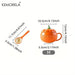 Adorable Kawaii Pumpkin Ceramic Mug Set - Perfect Halloween Drinkware for Soups and Beverages