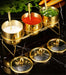 Elegant Stainless Steel Condiment Set with Wasabi Tray - Ideal for Hotpot, Dips, and More