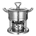 Solo Dining Stainless Steel Pot Set with Integrated Alcohol Burner