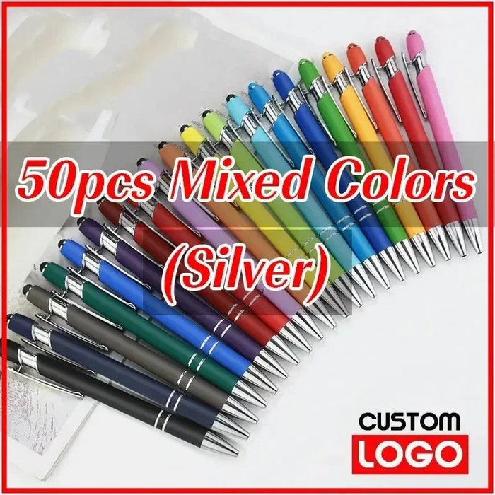 Customizable Metal Ballpoint Pens Set of 50 with Engraving