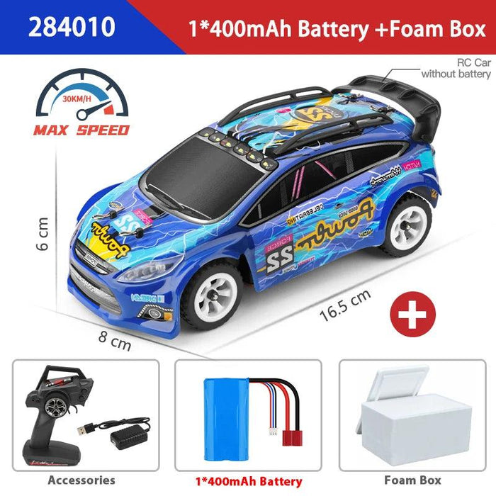 WLtoys 1:28 Mini 4WD Electric RC Drift Car - 30KM/H Remote Control Racing Toy for Kids and Enthusiasts