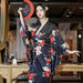 Charming Vintage Floral Yukata Kimono Dress with Obi - Perfect for Special Occasions and Cosplay