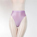 Elegant Sheer Satin High-Waist Lingerie Briefs for Women