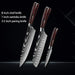 Premium Japanese Damascus Kitchen Knife Set - 1 to 10 Piece Collection for Masterful Culinary Precision