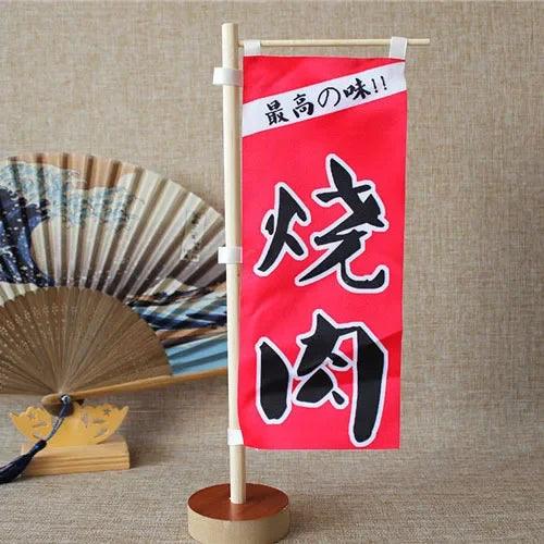 Japanese Sushi Bar Decorative Mini Knife Flags - Premium Quality Waterproof Signage for Authentic Restaurant Ambiance