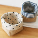 Foldable Jute Cotton Linen Storage Bin for Wardrobe, Playroom, and Vanity