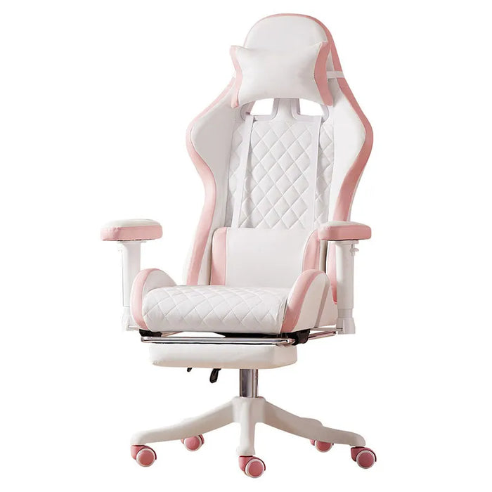 Ergonomic Diamond Leather Gaming Chair with Live Streaming Features