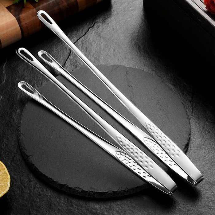 Premium Stainless Steel Tongs Set - Essential Tools for Grilling and Cooking