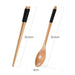 Japanese Wooden Reusable Sushi Chopsticks & Spoon Cutlery Set