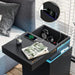 Modern Smart LED Nightstand with Customizable Ambiance and Integrated Charging Station