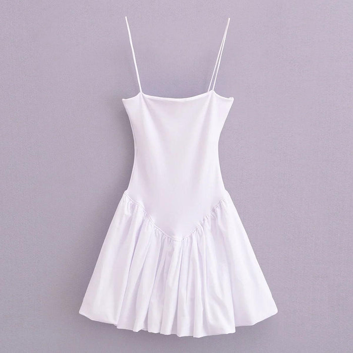 Chic Mini Summer Dress with Slim Straps