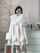 Luxurious Fox Fur-Trimmed Wool Cape - A Chic Blend of Comfort and Style