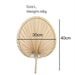 Vintage Raffia Hand Fan - Artisan Bamboo Cooling Accessory for Elegant Summer Celebrations