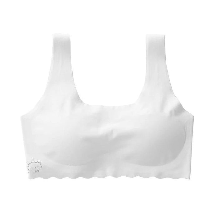 Summer Girls' Breathable Solid Color Training Bras