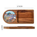 Charming Wooden Serving Tray for Elegant Tea and Snack Presentation