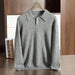 Men's Premium 100% Cashmere Thick Polo Sweater