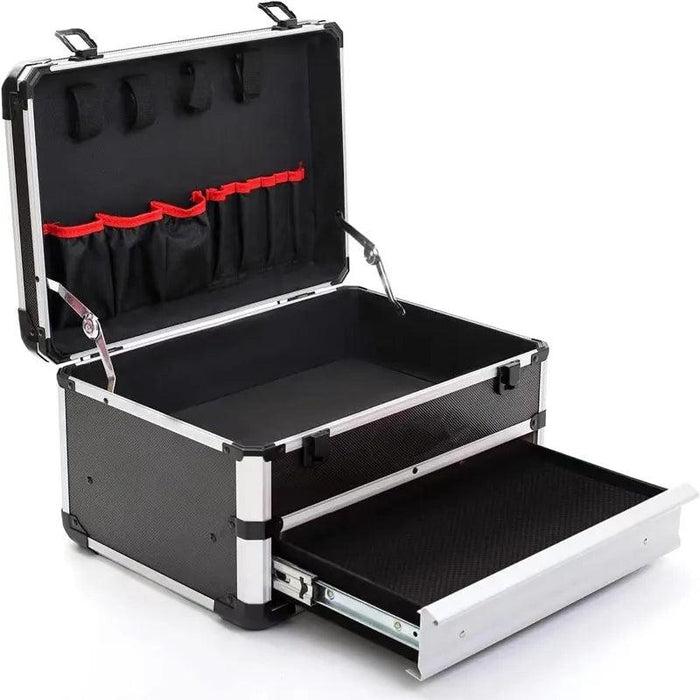 Ultimate Ergonomic Aluminum Toolbox with Organized Drawers - The Perfect Portable Storage Solution