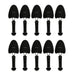 5 Pairs of Adjustable Durable Plastic Shoe Trees for Men - Boot Organizers and Holders (Black)