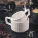 Japanese Rock Texture Porcelain Coffee Cup and Plate Collection - Enhance Your Drinking Experience