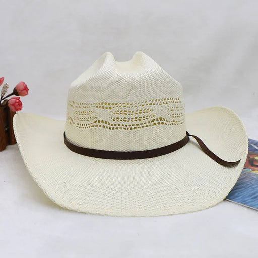 Handcrafted Stiff Cowboy Hat: Essential Summer Accessory for Men’s Wild West Fashion