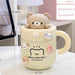 Adorable Kawaii Bear Insulated Stainless Steel Travel Mug with Straw for All Your Beverages